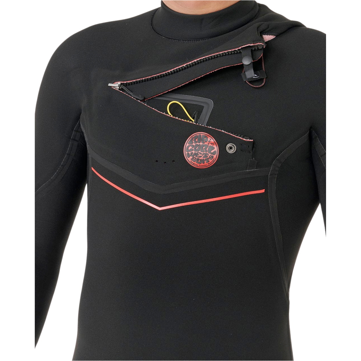 Roupa De Neoprene Rip Curl Flashbomb Fusion 4/3mm Com Zíper Chest Zip Modelo 176MFS, Black , 2026 -